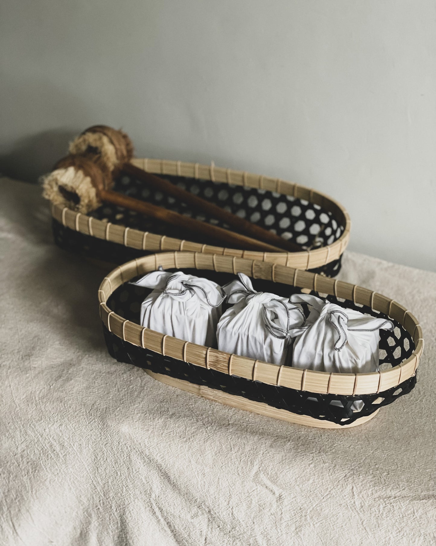 Soka Oval Bamboo Baskets